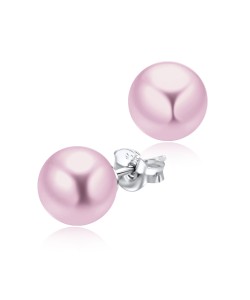 8 mm. Pink Pearl Stud Earring STP-32